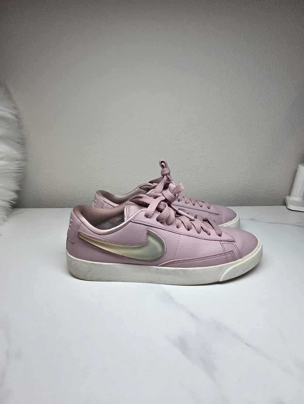 Nike Blazer Low LX Jelly Jewel Plum Chalk Pink Leather Sneakers Women’s 6.5